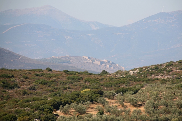 Kazarma - Western view towards the Palamidi fortress at Nafplio